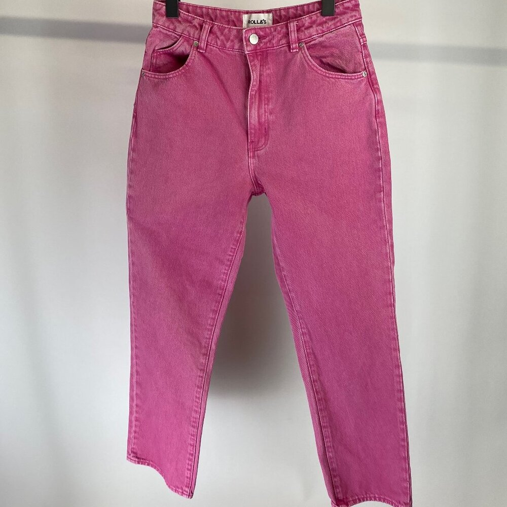Rolla’s High Rise Straight Women's Jeans Pink - Size 27